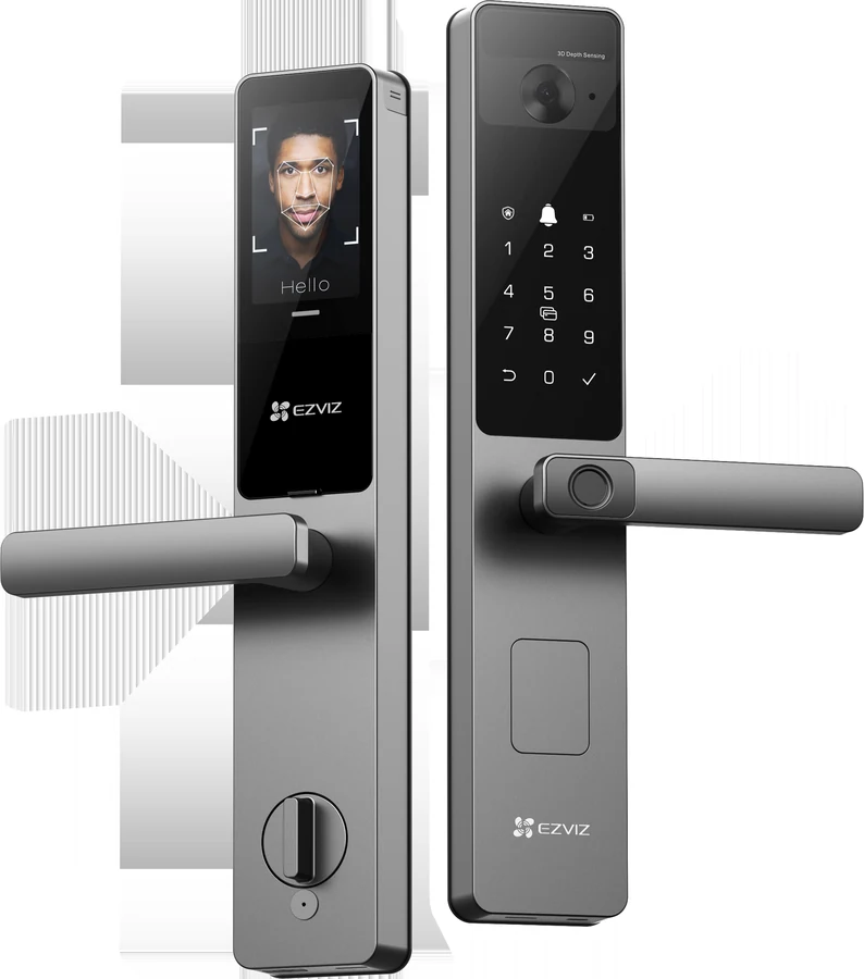 EZVIZ CS-DL20FVS-R201-WBP-GR(6068,Gris)- Huella/ Face ID